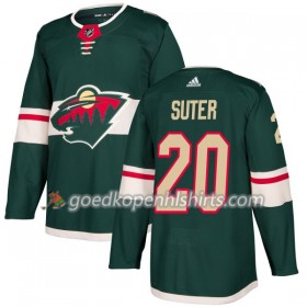 Minnesota Wild Ryan Suter 20 Adidas 2017-2018 Groen Authentic Shirt - Mannen